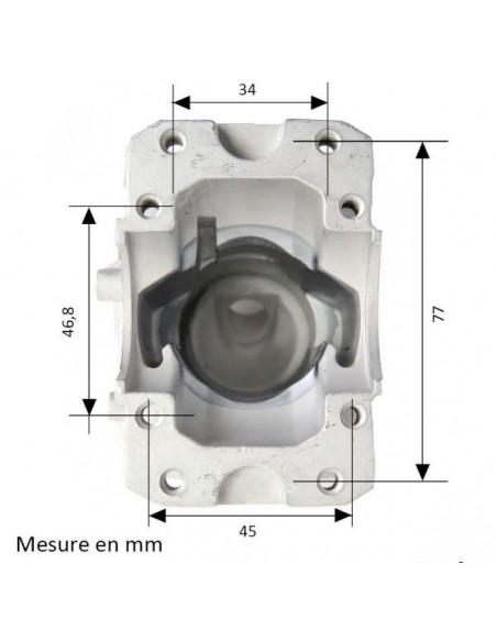 Cylindre tronçonneuse Husqvarna 136 - 137 Ø38 mm