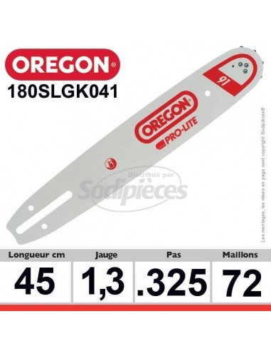Guide 180SLGK041 OREGON Pro Lite K041. 45 cm