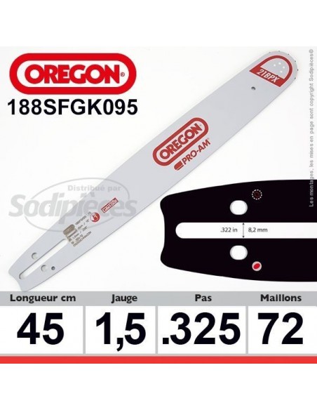 Guide 188SFGK095 OREGON Pro Am D025. 45 cm