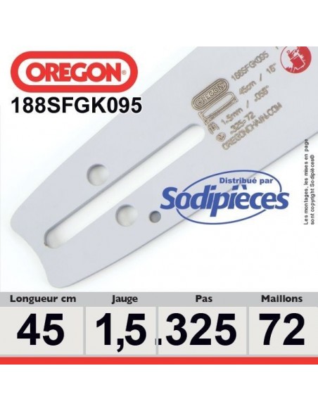 Guide 188SFGK095 OREGON Pro Am D025. 45 cm