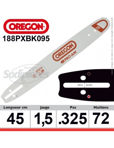 Guide OREGON 188PXBK095 Amateur DB Guard K095.