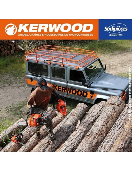 Chaîne tronçonneuse KERWOOD 33 maillons 3/8"LP, 1,3mm, modèle semi carrée