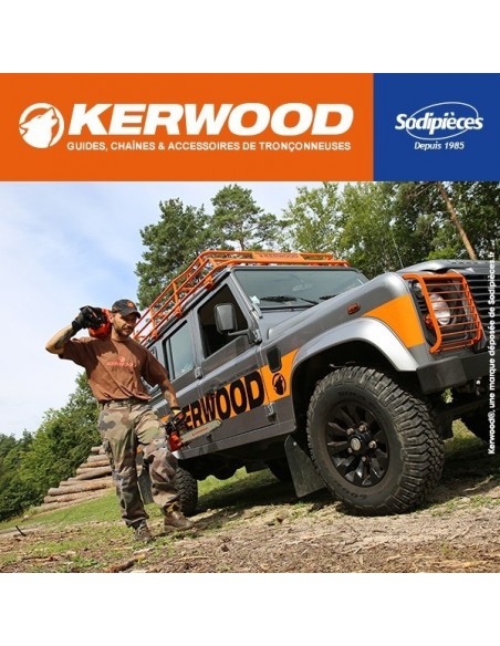 Chaîne tronçonneuse KERWOOD 39 maillons 3/8"LP, 1,3mm, modèle semi carrée