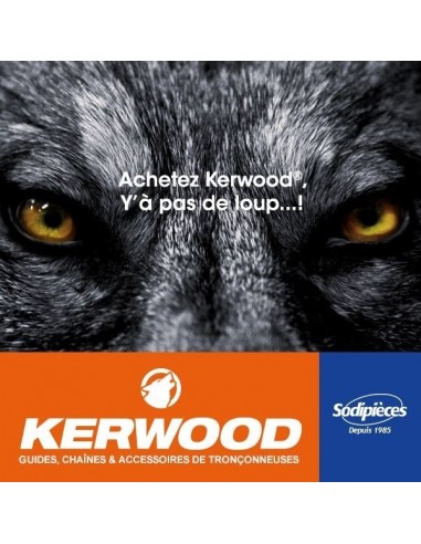 Chaîne tronçonneuse KERWOOD 40 maillons 3/8"LP, 1,3mm, modèle semi carrée