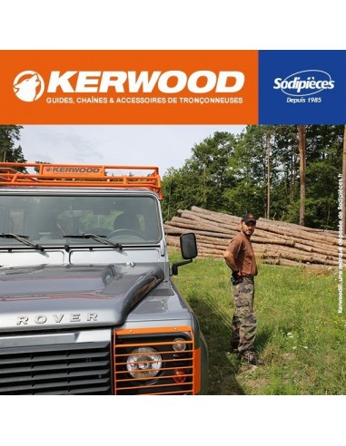 Chaîne tronçonneuse KERWOOD 53 maillons 3/8"LP, 1,3mm, modèle semi carrée