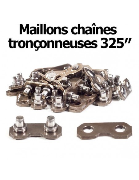 Maillons de chaîne tronçonneuse 0.325". 20 maillons