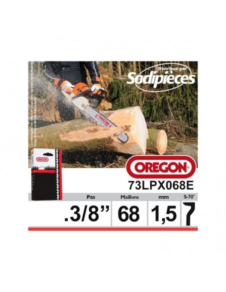 Chaîne 73LPX068E OREGON Super 70. 3/8". 1,5mm. 68 maillons