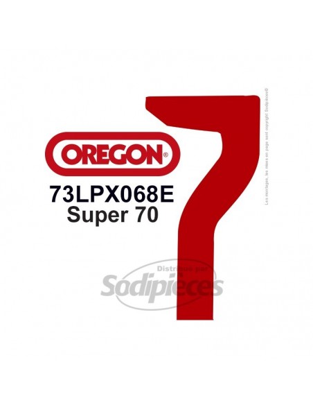 Chaîne 73LPX068E OREGON Super 70. 3/8". 1,5mm. 68 maillons