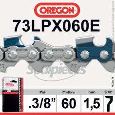 Chaîne tronçonneuse 73LPX060E OREGON Super 70. 3/8. 1,5mm. 60 maillons"
