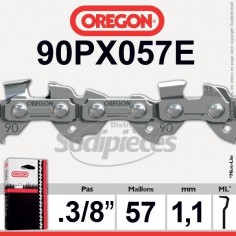 Chaîne tronçonneuse 90PX057E OREGON. 3/8. 1,1 mm. 57 maillons"