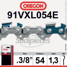 Chaîne tronçonneuse 91VXL054E OREGON. 3/8. 1,3mm. 54 maillons"