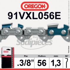 Chaîne tronçonneuse 91VXL056E OREGON. 3/8. 1,3mm. 56 maillons"