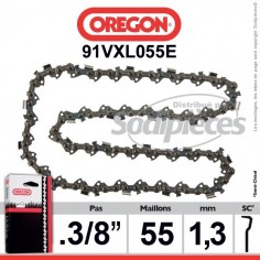 Chaîne tronçonneuse 91VXL055E OREGON. 3/8. 1,3mm. 55 maillons"