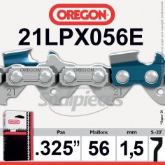 Chaîne tronçonneuse 21LPX056E OREGON Super 20 .325. 1,5 mm. 56 maillons"