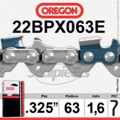 Chaîne tronçonneuse 22BPX063E OREGON. 325. 1,6mm. 63 maillons"