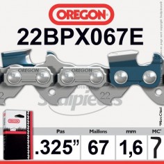 Chaîne tronçonneuse 22BPX067E OREGON. 325. 1,6mm. 67 maillons"
