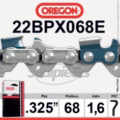 Chaîne tronçonneuse 22BPX068E OREGON. 325. 1,6mm. 68 maillons"