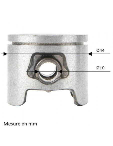 Cylindre piston pour tronconneuse Husqvarna 340, 345, 350. Ø 44 mm. 503 86 99 71