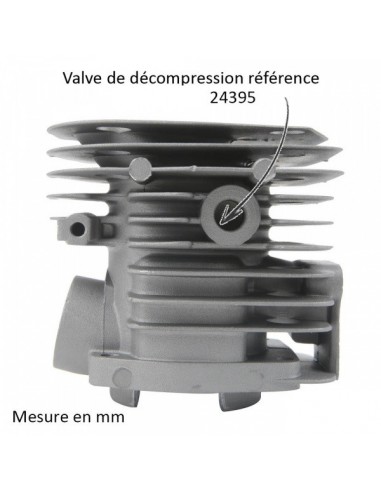 Cylindre piston pour tronconneuse Husqvarna 340, 345, 350. Ø 44 mm. 503 86 99 71