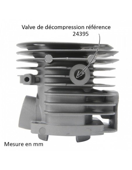 Cylindre piston pour tronconneuse Husqvarna 340, 345, 350. Ø 44 mm. 503 86 99 71