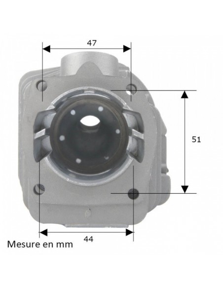 Cylindre piston pour tronconneuse Husqvarna 340, 345, 350. Ø 44 mm. 503 86 99 71