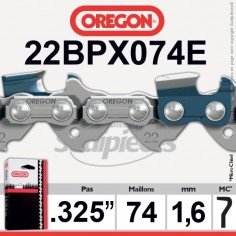 Chaîne tronçonneuse 22BPX074E OREGON. 325. 1,6mm. 74 maillons"