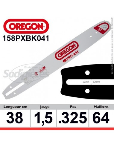 Guide 158SLGK095 OREGON Pro-Lite K095. 38 cm