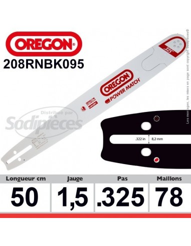 Guide OREGON 208RNBK095 Power Match K095. 50 cm