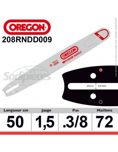 Guide OREGON 208RNDD009 Power Match D009. 50 cm