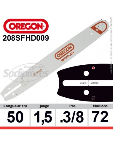 Guide OREGON 208SLHK153  Pro-lite K095. 50 cm