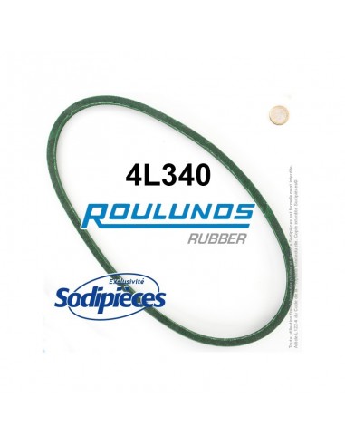 Courroie tondeuse 4L340 Roulunds Continental 12,7 x 7,2 x 864 mm