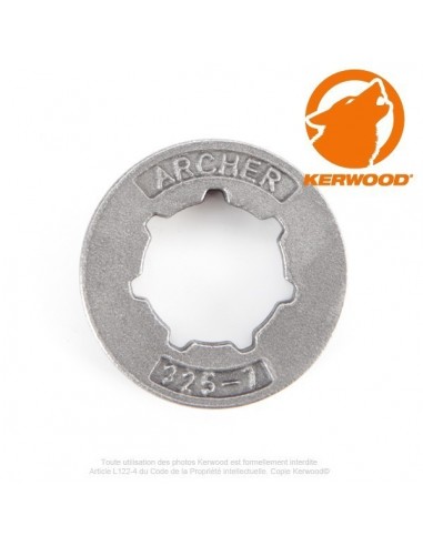 Bague mini pour pignon tronçonneuse 7 dents 3/8