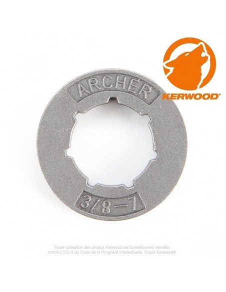 Bague petite Kerwood pour pignon tronçonneuse 7 dents 3/8