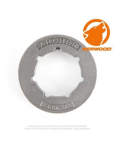 Bague standard Kerwood pour pignon tronçonneuse 7 dents 0,404