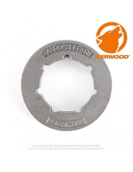 Bague standard Kerwood pour pignon tronçonneuse 7 dents 0,404