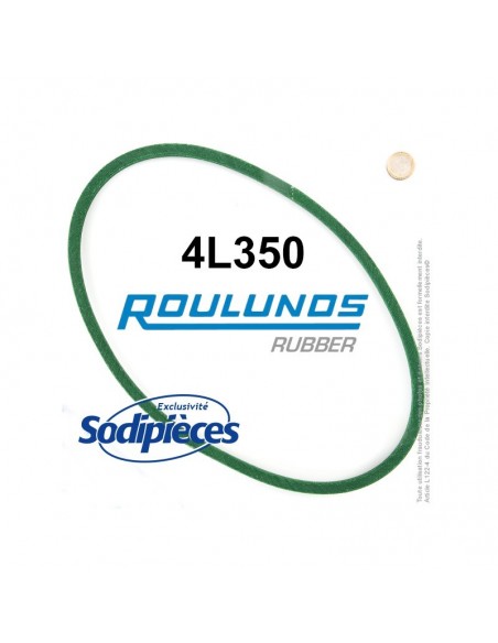 Courroie tondeuse 4L350 Roulunds Continental 12,7 x 7,2 x 889 mm