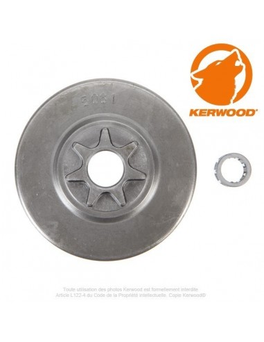 Pignon kerwood pour Echo étoile 0,325. 7 dents. "