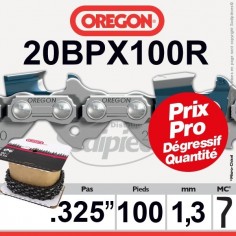 rouleau de Chaîne tronçonneuse 20BPX100R OREGON .325. 1,3 mm. 100 pieds"