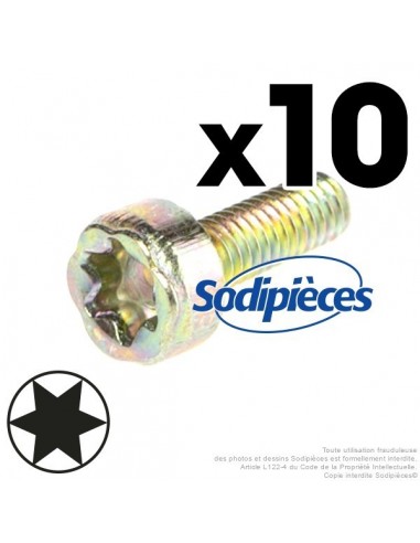 Vis Torx 27 M4 x 12 pour Stihl. 9044 319 0660. Par 10
