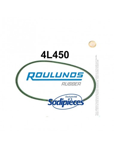Courroie tondeuse 4L450 Roulunds Continental 12,7 x 7,2 x 1143 mm