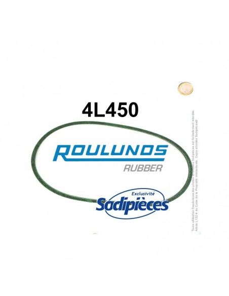 Courroie tondeuse 4L450 Roulunds Continental 12,7 x 7,2 x 1143 mm