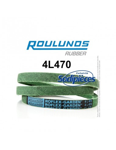 Courroie tondeuse 4L470 Roulunds Continental 12,7 x 7,2 x 1194 mm