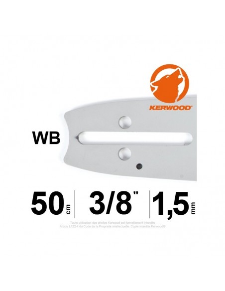 Guide Kerwood. 50 cm, 3/8. 1,5 mm"