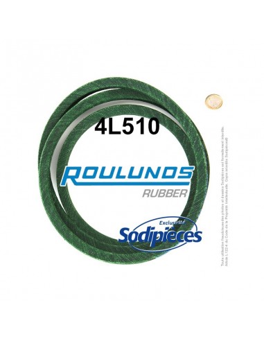 Courroie tondeuse 4L510 Roulunds Continental 12,7 x 7,2 x 1295 mm
