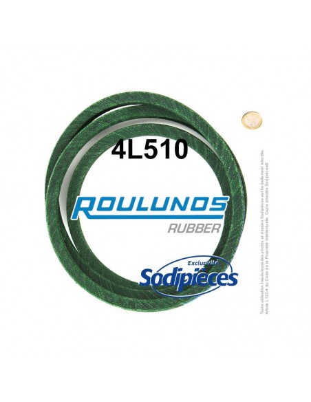 Courroie tondeuse 4L510 Roulunds Continental 12,7 x 7,2 x 1295 mm
