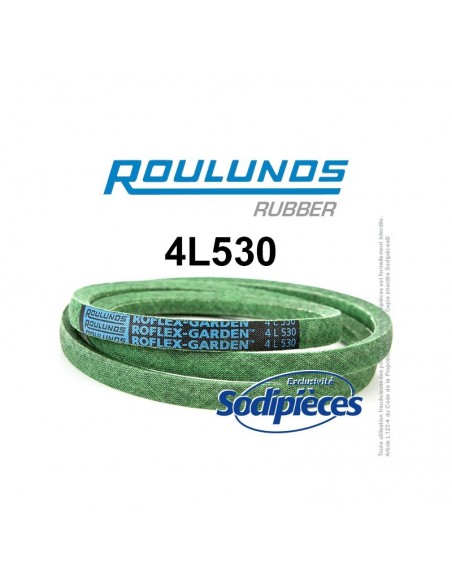 Courroie tondeuse 4L530 Roulunds Continental 12,7 x 9 x 1346 mm