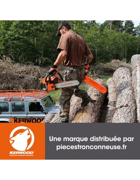 Guide+chaine tronçonneuse Kerwood. 35cm, 3/8"LP 1,3 mm