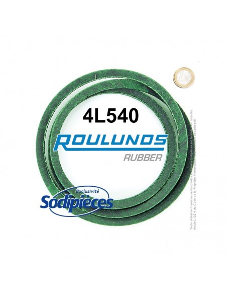 Courroie tondeuse 4L540 Roulunds Continental 12,7 x 7,2 x 1372 mm