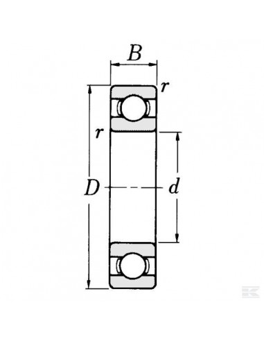 Palier de vilebrequin Stihl MS260/MS240/026/024