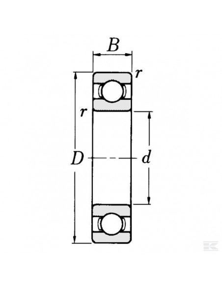 Palier de vilebrequin Stihl MS260/MS240/026/024